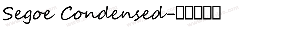 Segoe Condensed字体转换